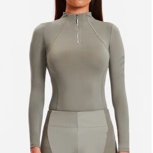 Women's Long Sleeve Equestrian Base Layer - BLACK